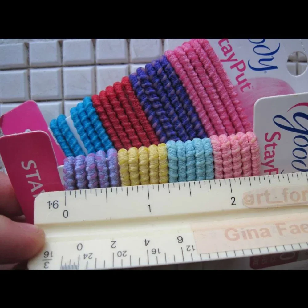 20 Goody Ouchless Stay Put Ponytailer Hair Bands No Metal Elastics Pastel Colors